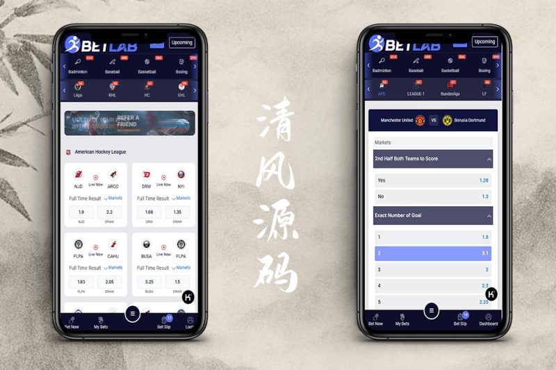 【首发】多语言中文Betlab源码体育比赛/足球/篮球/羽毛球/乒乓球/体育源码/电竞源码无需API-清风源码