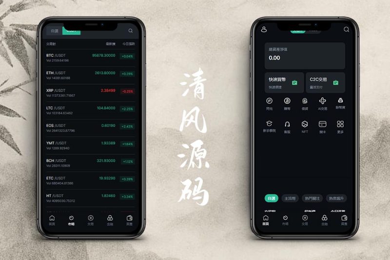 仿欧易十语言交易所源码/合约/期权/币币/余额宝/全开源/附带搭建教程-清风源码