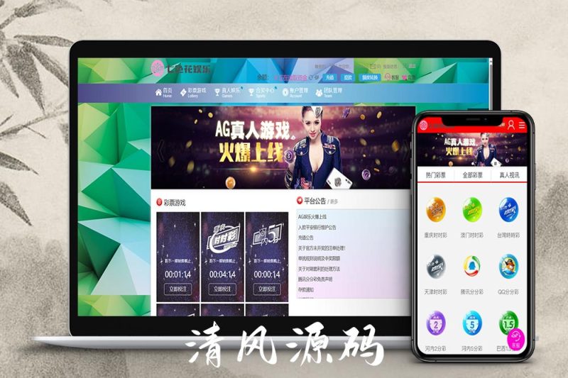 首发杏彩改版七色花彩票源码/跟单合买/AG真人娱乐/28彩票-清风源码