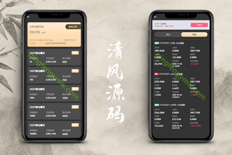 PNYX多语言交易所源码/前端vue纯源码/合约交易+期权交易+币币交易+杠杆交易+矿机+锁仓挖矿+新币申购+NFT盲盒+双币理财-清风源码