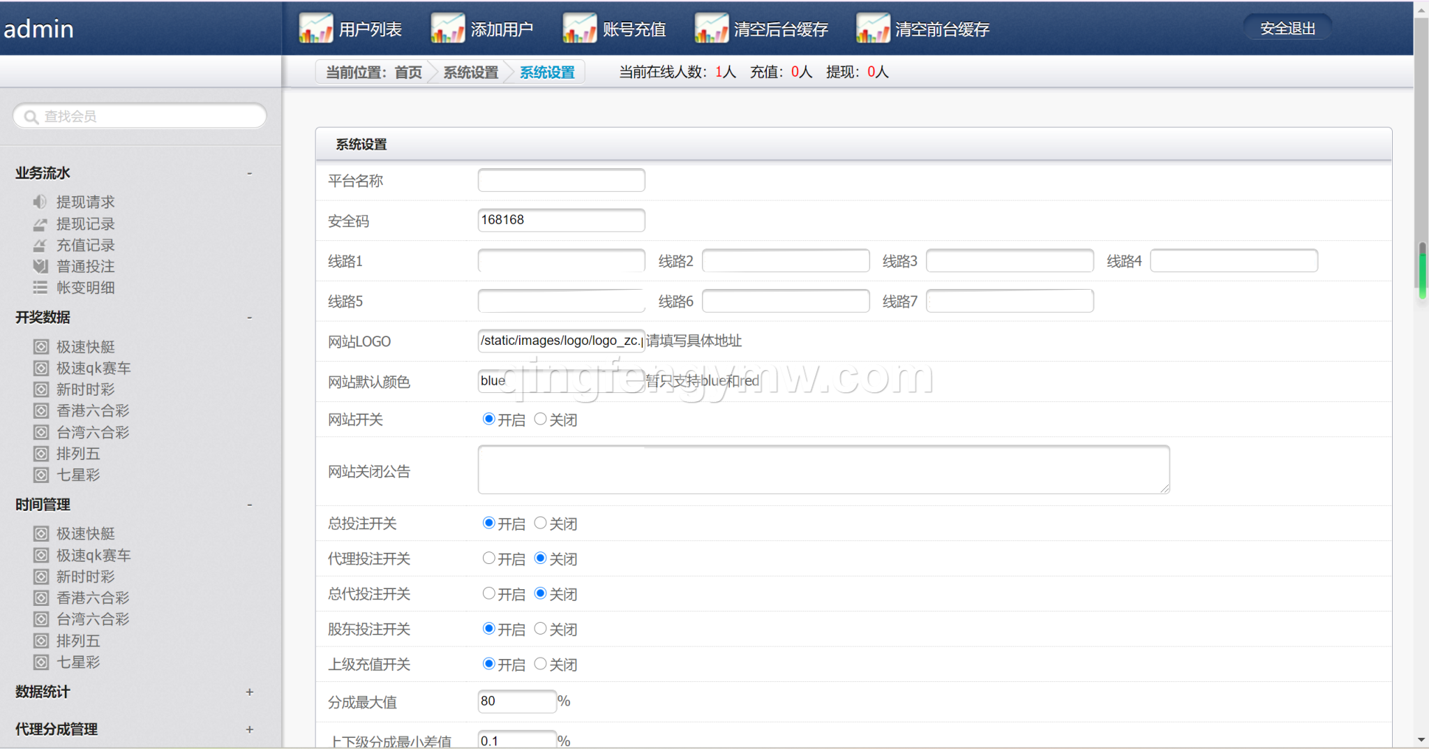 图片[6]-天恒二开信用盘源码/六合彩源码/七星彩源码/现金盘口/安全码登入-清风源码