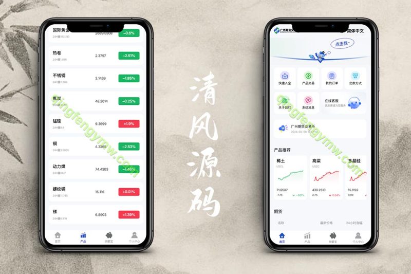海外期货微盘微交易源码/期货系统/期货微交易/秒合约时间盘源码/海外微盘源码-清风源码