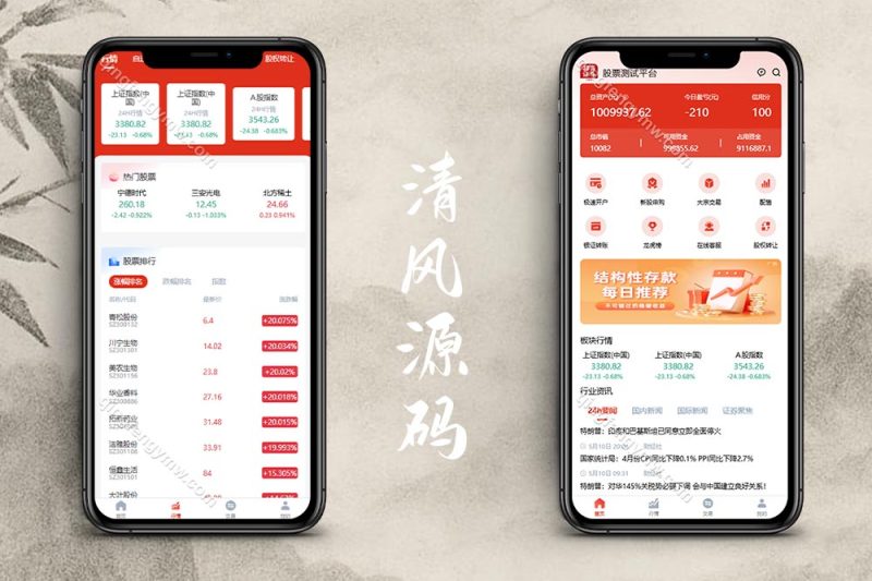 运营版多语言海外股票源码交易系统/股票交易/新股申购/股票配资/打新股/K线完美显示/大宗交易-清风源码