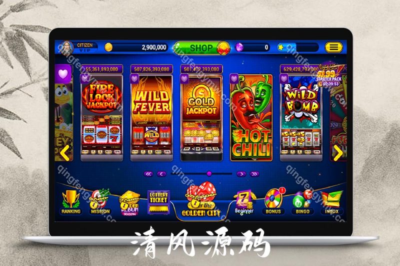 Golden City Casino源码/欧美slots源码/美国电子游戏源码/电玩城源码/海外电子源码/美国slots源码/海外电玩全套组件-清风源码