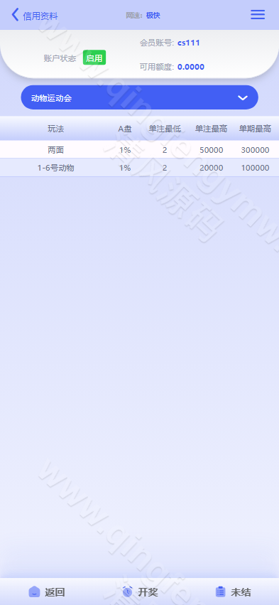 图片[4]-运营版多玩法彩票源码/动物运动会彩票源码/两面盘玩法/自动采集/带手机端pc端-清风源码