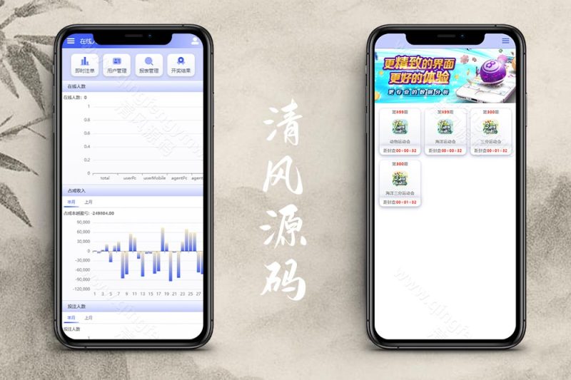 运营版多玩法彩票源码/动物运动会彩票源码/两面盘玩法/自动采集/带手机端pc端-清风源码