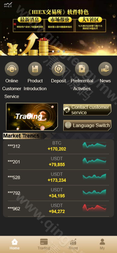 图片[4]-多语言HIEX完美BTC彩票源码/伪交易所彩票源码/交易所彩票源码/USDT伪交易所PC28竞猜下注理财系统源码/可控+前后端分离版-清风源码
