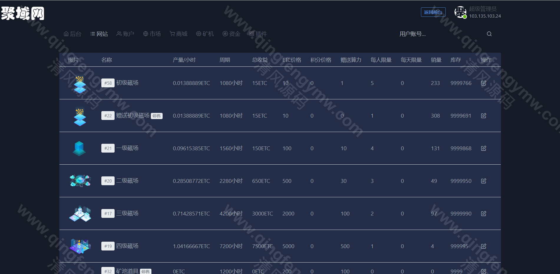 图片[28]-ETC合约挖矿生态圈区块链系统/全新UI/区块链源码/点对点交易+商城+云矿机系统/挖矿源码/自动收矿机制-清风源码