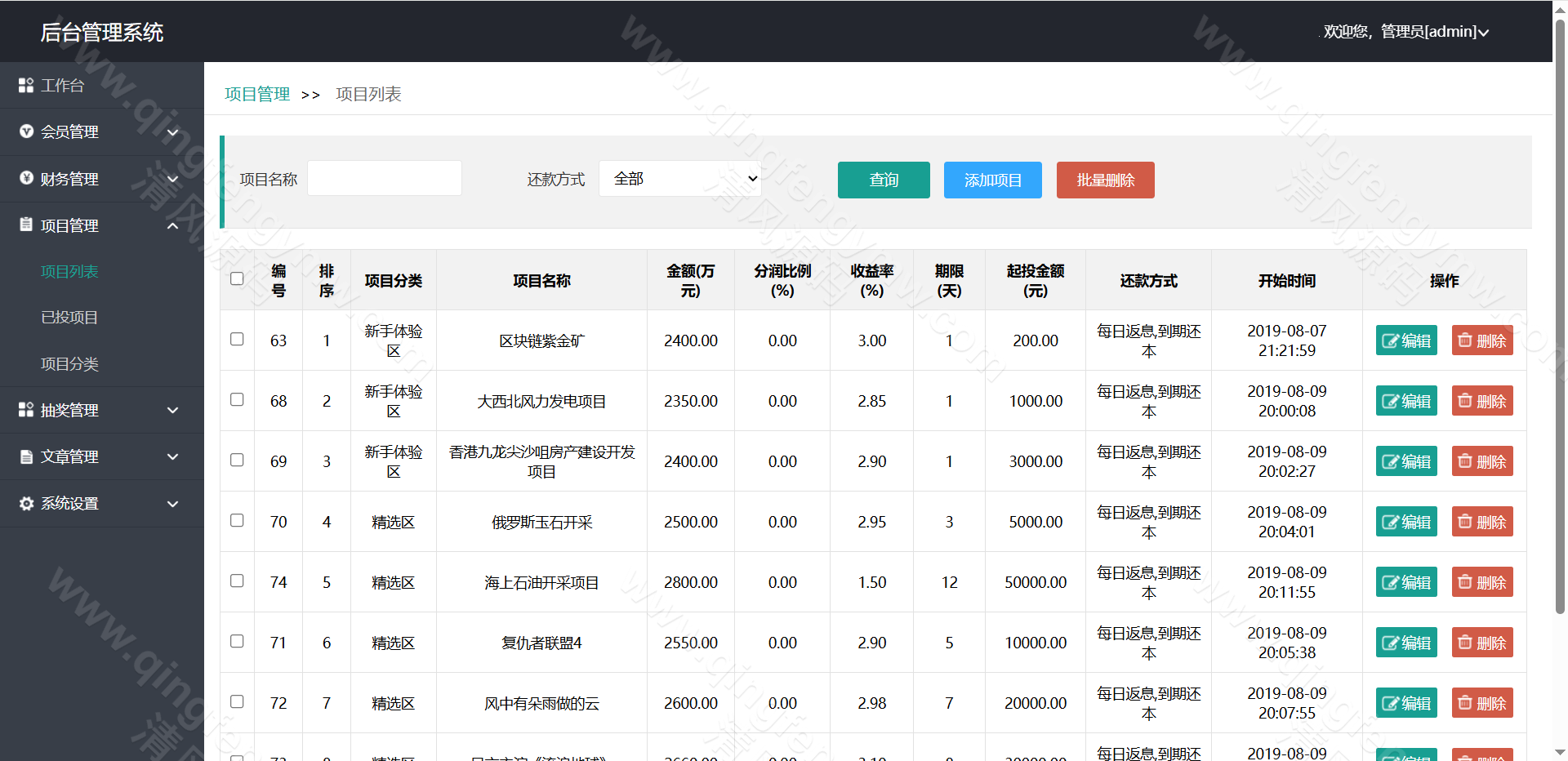 图片[20]-首发区块链项目投资理财源码/区块链项目投资理财分红系统资金盘源码-清风源码