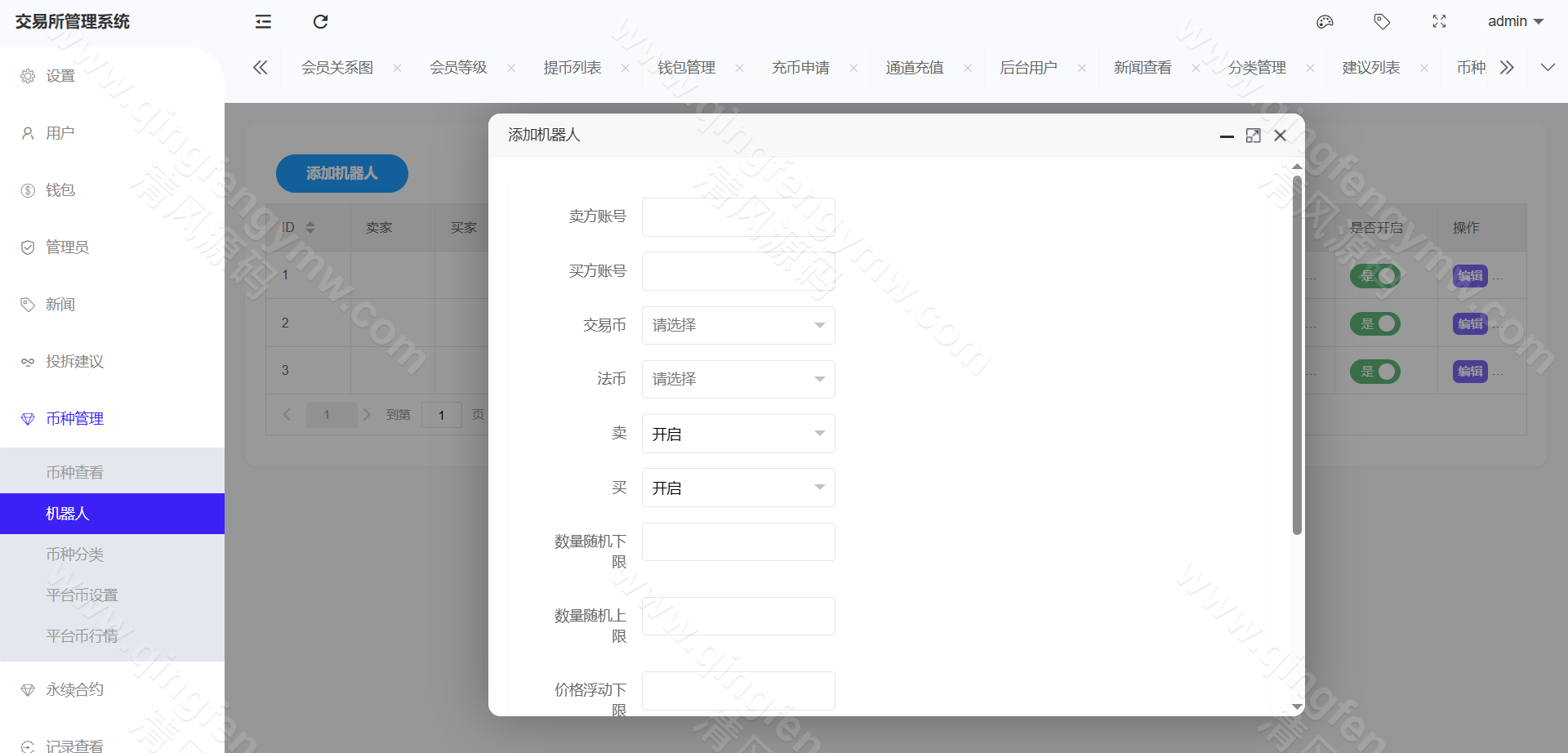 图片[37]-完整运营版股票外汇源码/ETF区块链源码/区块链交易所源码/JAVA/数字币/股票源码/外汇/综合交易系统源码/撮合交易-清风源码
