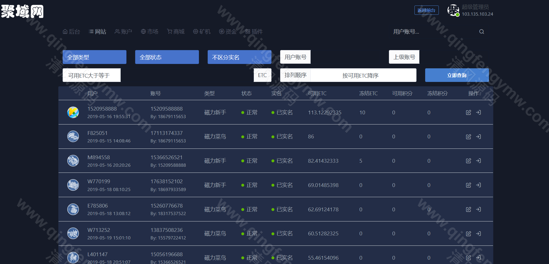 图片[24]-ETC合约挖矿生态圈区块链系统/全新UI/区块链源码/点对点交易+商城+云矿机系统/挖矿源码/自动收矿机制-清风源码