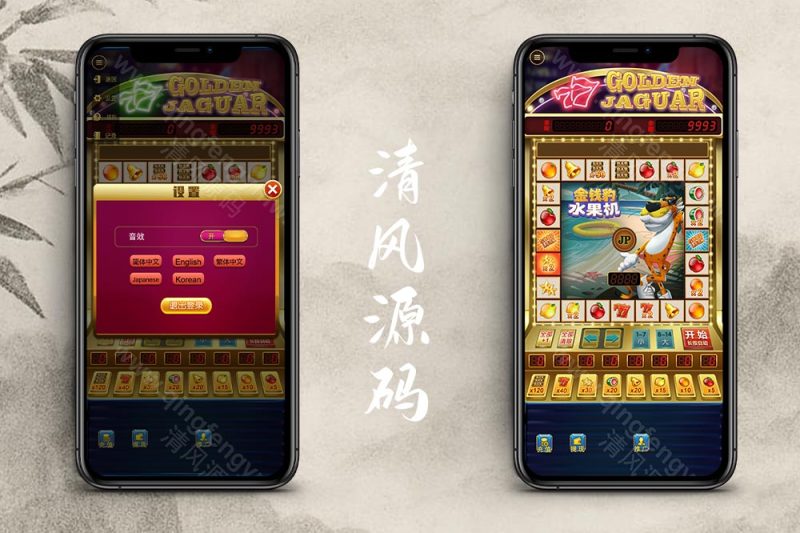 h5水果机源码/金钱豹/H5老虎机源码/后台控制/可打包APP/附带搭建教程-清风源码