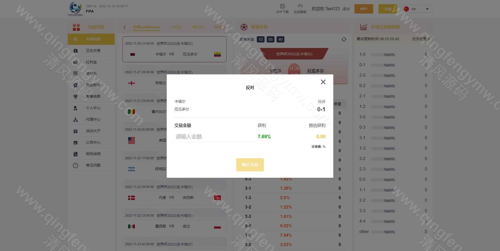 图片[3]-全开源Java多语言反波胆源码/红利宝与代理体系的专业级世界杯下注平台源码-清风源码