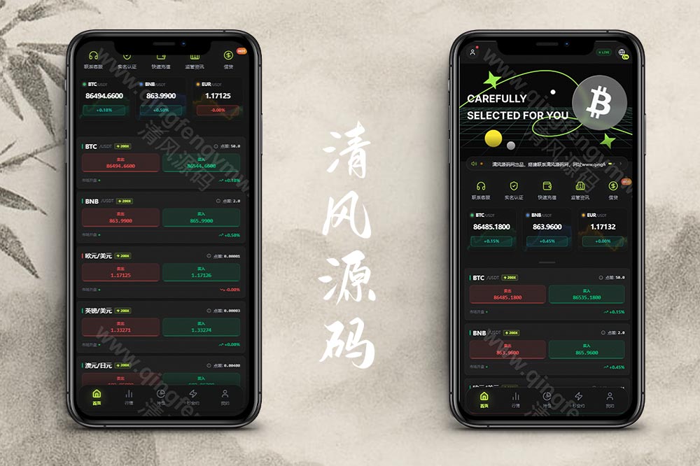 全新交易所源码/秒合约/永续合约/期权合约/外汇合约/差价合约/借贷/金融系统-清风源码