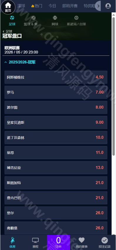 图片[8]-2026最新皇冠信用盘源码/皇冠体育源码/足球篮球体育盘/一键采集/后台可修改注单/新增电竞-清风源码