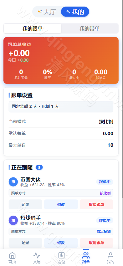 图片[21]-高端全品类交易所系统源码/跟单/加密/股票/外汇/棋货/指数/多语言综合交易所系统源码-清风源码