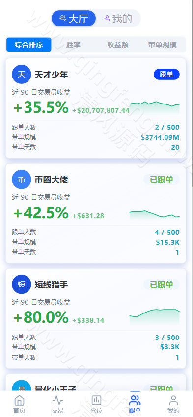 图片[17]-高端全品类交易所系统源码/跟单/加密/股票/外汇/棋货/指数/多语言综合交易所系统源码-清风源码