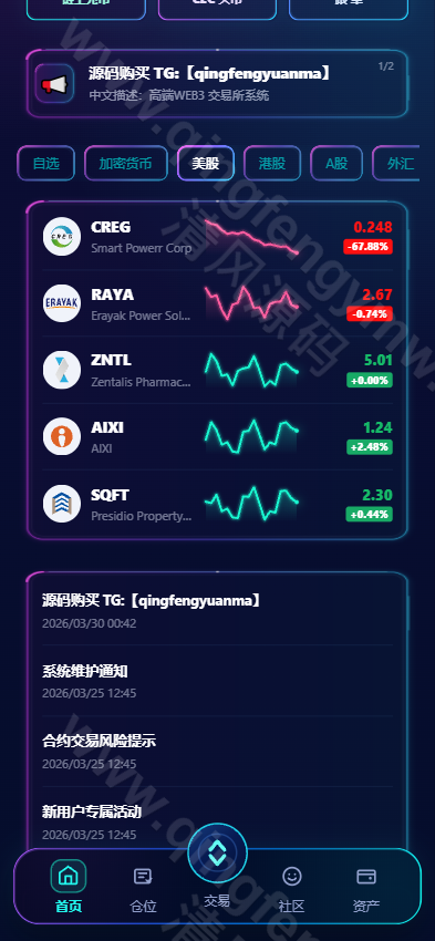 图片[2]-2026交易所源码系统介绍｜Vue+ThinkPHP开源数字资产交易平台源码-清风源码