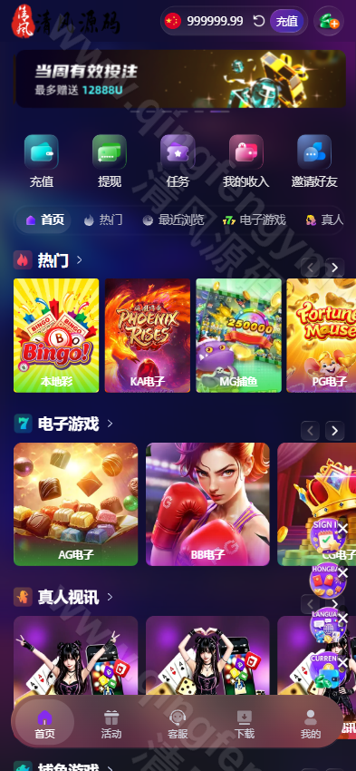 图片[1]-人人娱乐源码｜娱乐城源码｜包网系统｜综合盘源码｜21国语言13种货币-清风源码