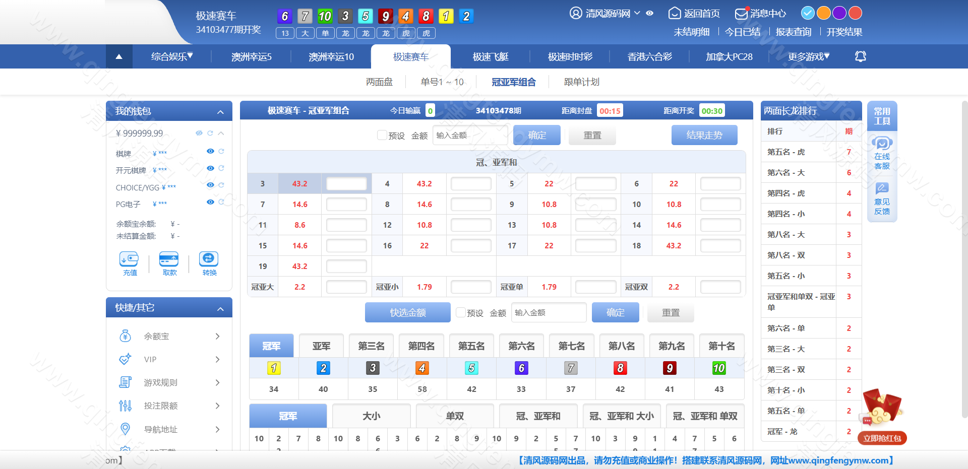 图片[34]-SG彩娱乐源码｜SG双赢彩票系统源码｜信用盘+现金盘双模式｜两面盘玩法｜新增真人视讯与PG电子-清风源码
